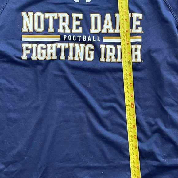 UNDER ARMOUR Notre Dame Fighting Irish Navy Blue Performance Size Large - Picture 5 of 6
